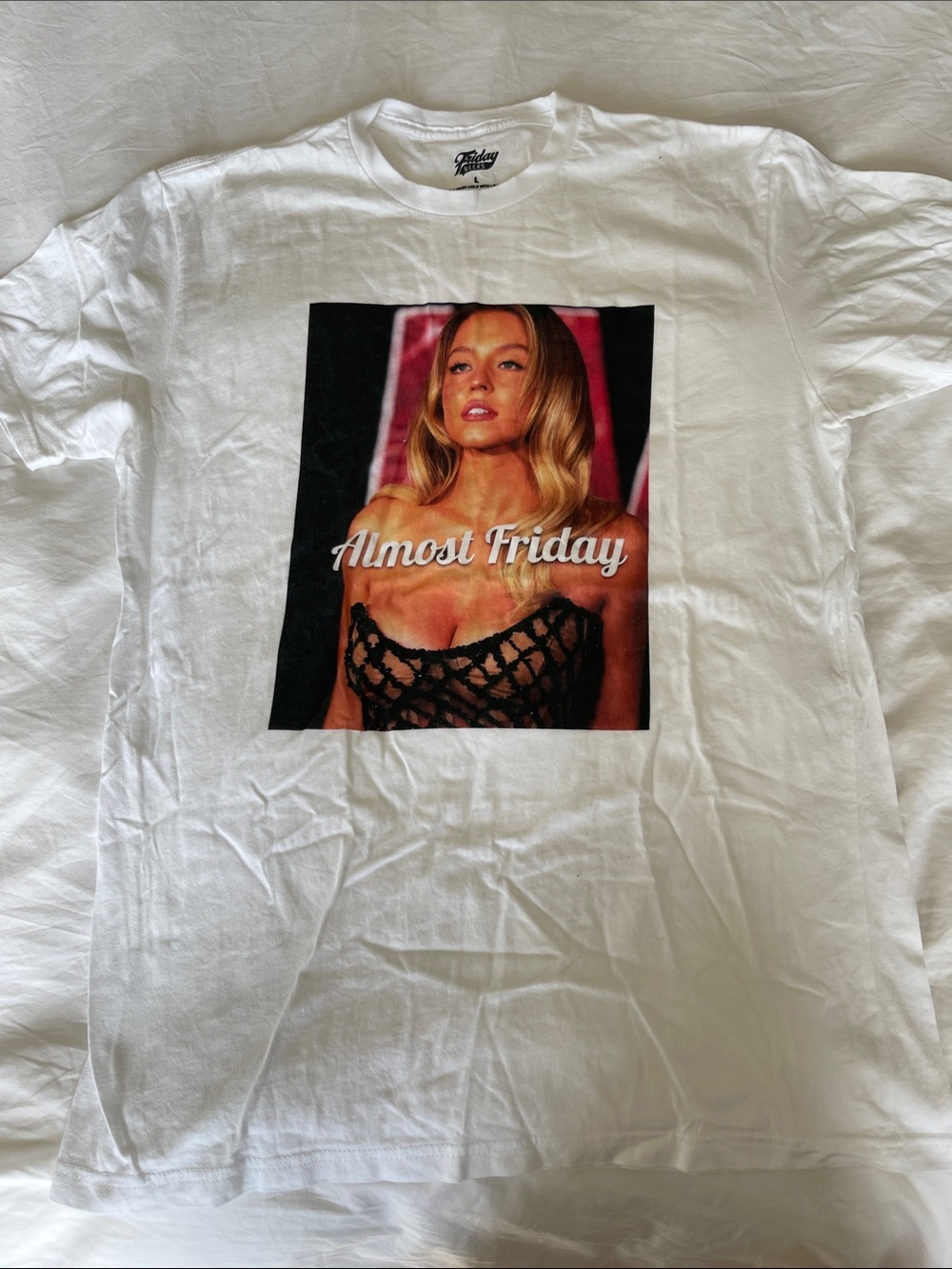 White Graphic Tee by Friday Beers